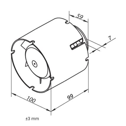 Dalap 41401 - Axiale kanaalventilator 100 SD 16W/230V