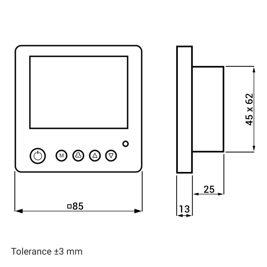 Dalap 55560 - ZEPHIR SIMPLE kamerrekuperatie 4,3W/230V