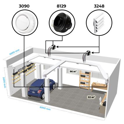 Dalap 8129 - Radiale kanaalventilator TURBINE M 125 62W/230V