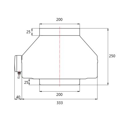 Dalap 8132 - Radiale kanaalventilator TURBINE M 200 150W/230V