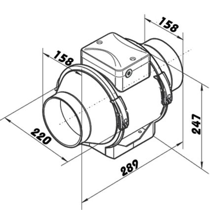 Dalap 8213 - Axiale ventilator AP PROFI 160 50W/230V