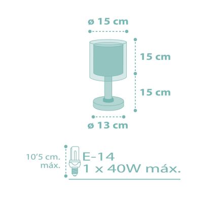 Dalber 41001H - Kinderlampje DOTS 1xE14/40W/230V