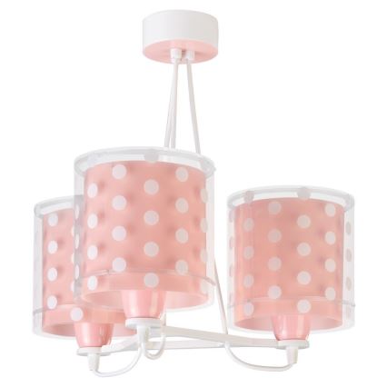 Dalber 41007S - Kinderhanglamp DOTS 3xE27/60W/230V