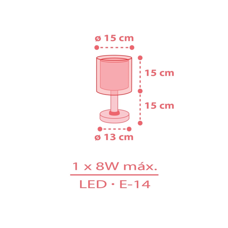 Dalber 41191 - Kinderlamp RAINBOW 1xE14/8W/230V veelkleurig
