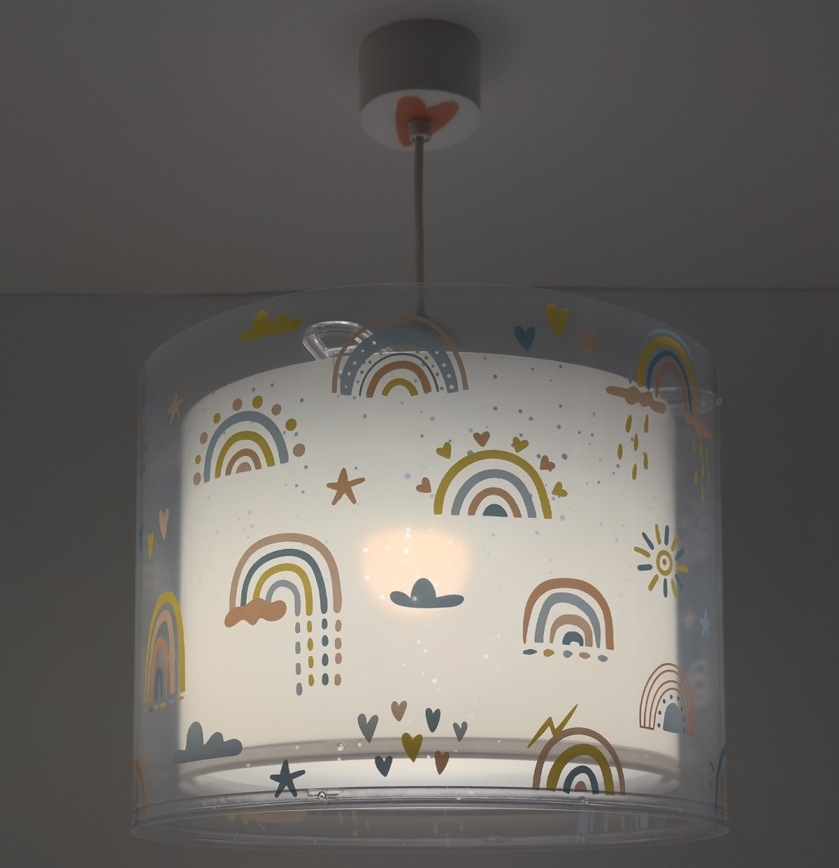 Dalber 41192 - Kinderhanglamp RAINBOW 1xE27/15W/230V veelkleurig
