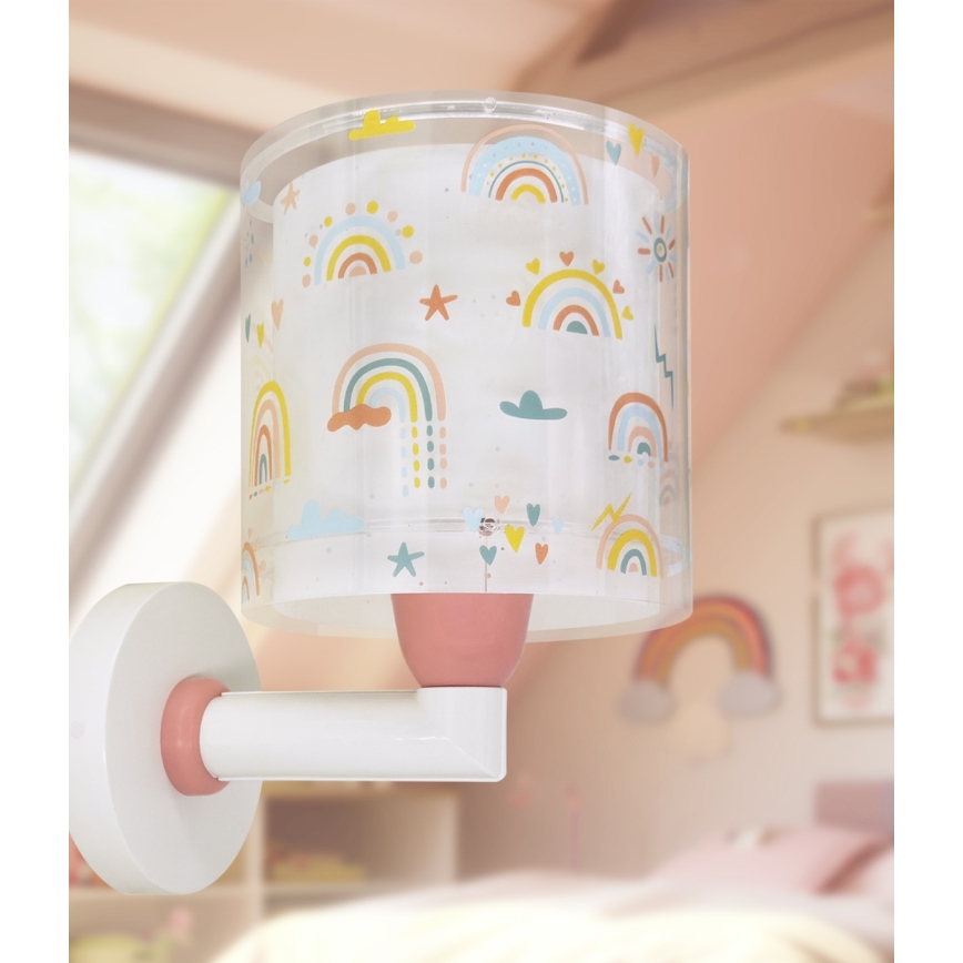 Dalber 41199 - Kinderwandlamp RAINBOW 1xE27/15W/230V veelkleurig