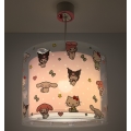 Dalber 41252 - Kinderhanglamp HELLO KITTY&FRIENDS 1xE27/15W/230V roze