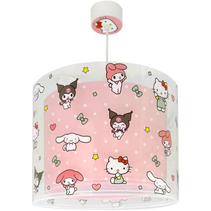 Dalber 41252 - Kinderhanglamp HELLO KITTY&FRIENDS 1xE27/15W/230V roze