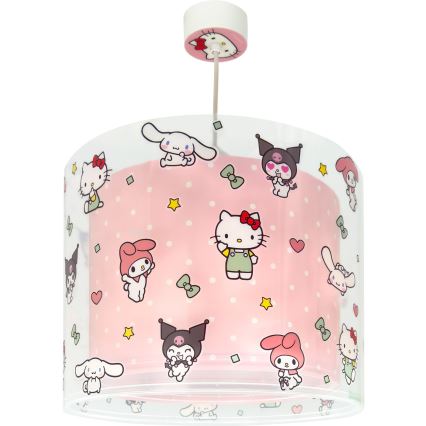 Dalber 41252 - Lustre pour enfants HELLO KITTY&FRIENDS 1xE27/15W/230V rose