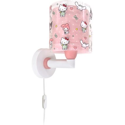 Dalber 41259 - Kinderwandlamp HELLO KITTY&FRIENDS 1xE27/15W/230V roze