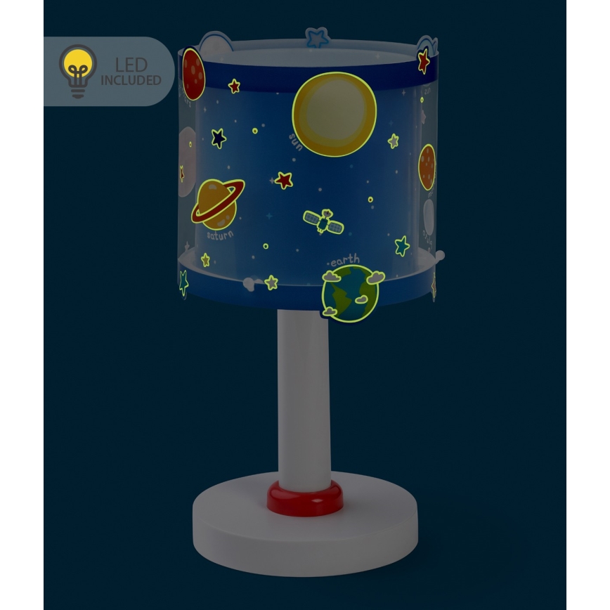 Dalber 41341N - LED kinderlamp PLANETS 1xG4/4W/230V blauw