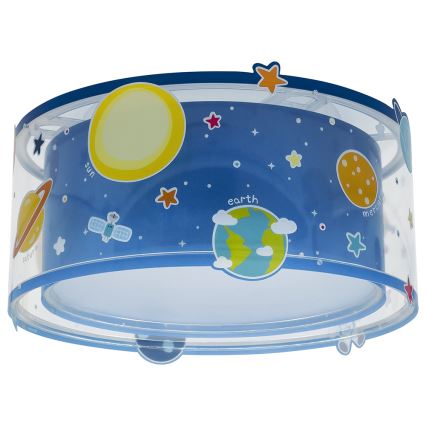 Dalber 41346 - Plafondlamp voor Kinderen PLANETS 2xE27/60W/230V