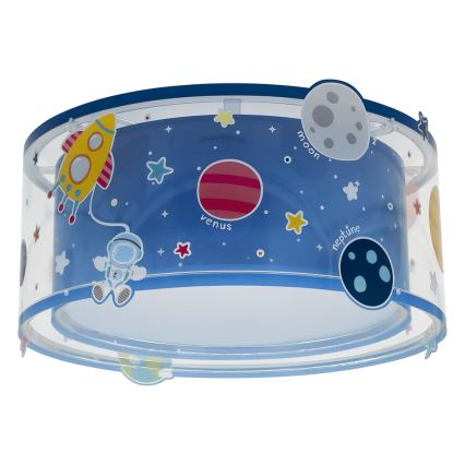 Dalber 41346 - Plafondlamp voor Kinderen PLANETS 2xE27/60W/230V