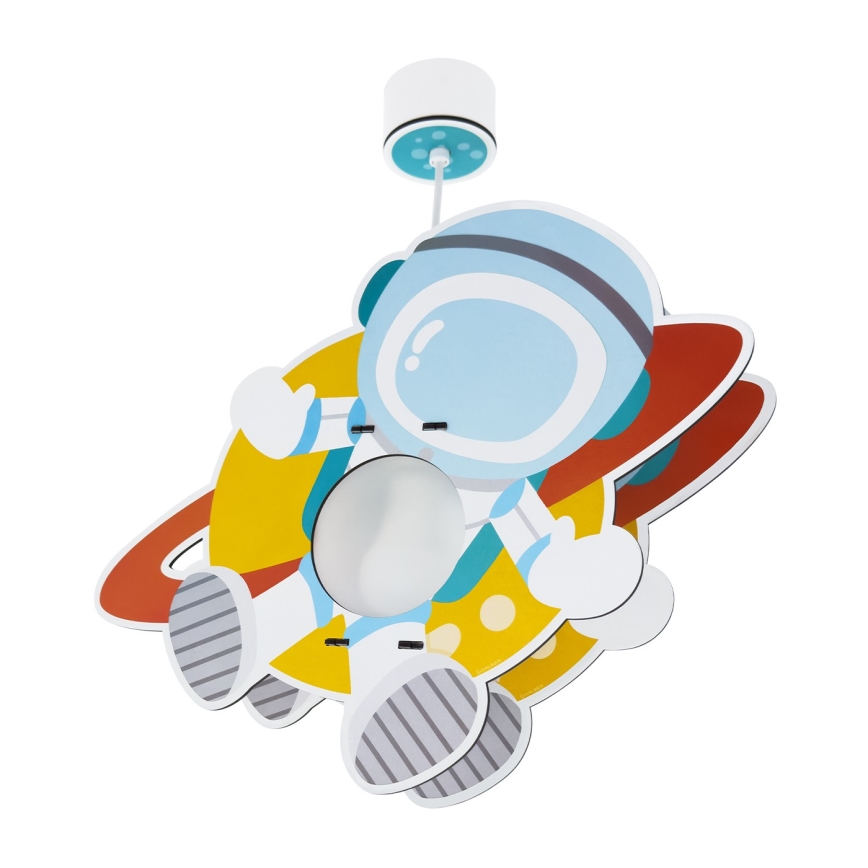 Dalber 41347 - Hanglamp voor kinderen ASTRONAUT 1xE27/15W/230V