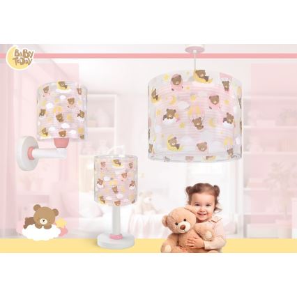 Dalber 41572S - Lustre pour enfant BABY TEDDY 1xE27/15W/230V rose