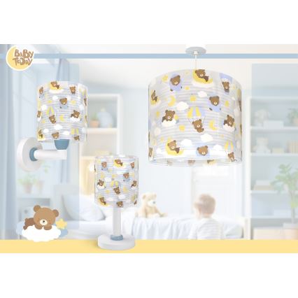 Dalber 41579T - Kinderwandlamp BABY TEDDY 1xE27/15W/230V blauw