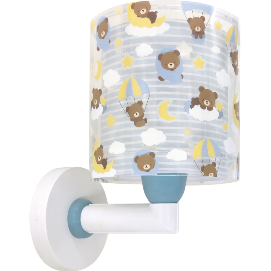 Dalber 41579T - Lampe murale pour enfant BABY TEDDY 1xE27/15W/230V bleue