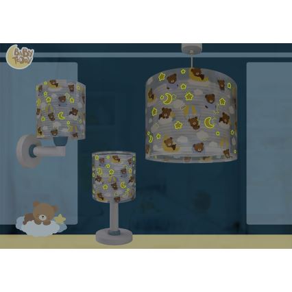 Dalber 41579T - Lampe murale pour enfant BABY TEDDY 1xE27/15W/230V bleue