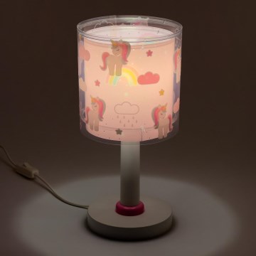 Dalber 41591N - Lampe de chevet LED pour enfant UNICORNS 1xG4/4W/230V rose