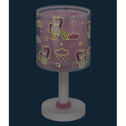 Dalber 41591N - Lampe de chevet LED pour enfant UNICORNS 1xG4/4W/230V rose