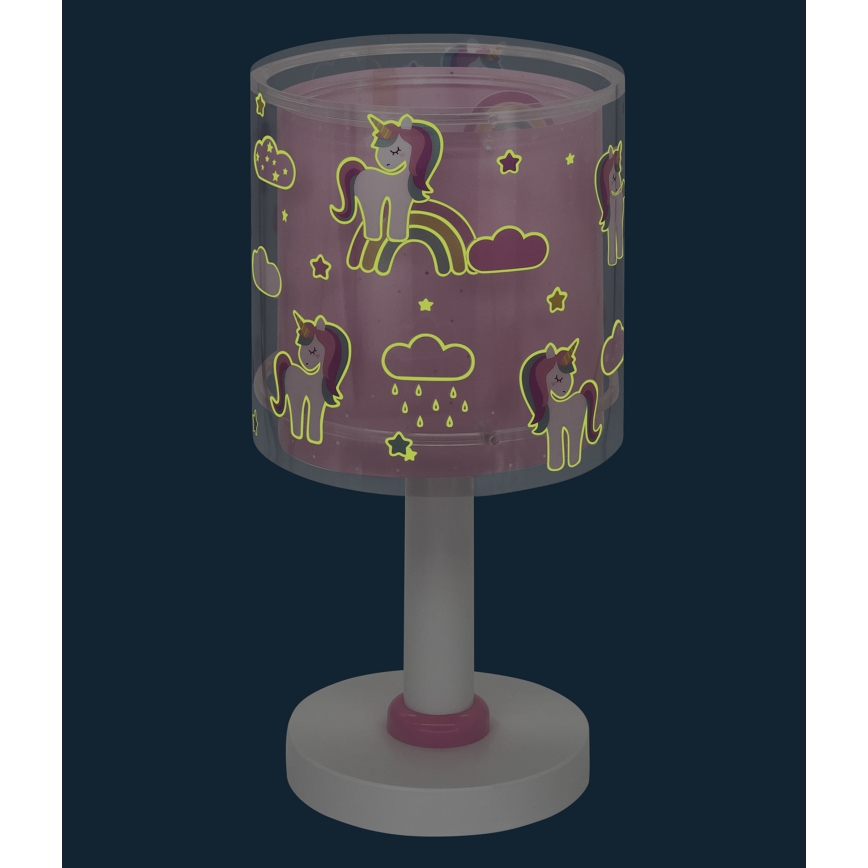 Dalber 41591N - LED-kinderlampje UNICORNS 1xG4/4W/230V roze