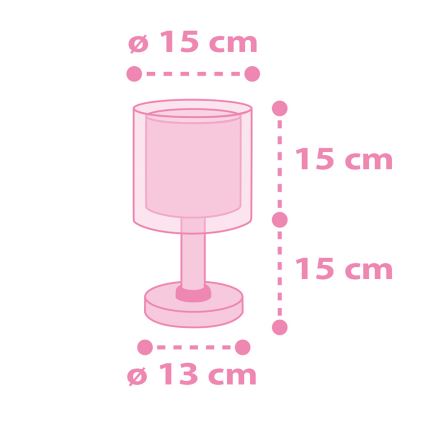 Dalber 41591N - LED-kinderlampje UNICORNS 1xG4/4W/230V roze