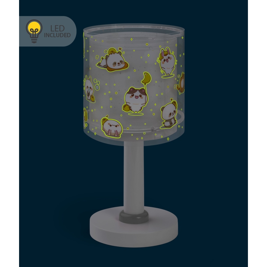 Dalber 41761E - Lampe de chevet LED KAWAII FRIENDS pour enfants 1xG4/4W/230V gris