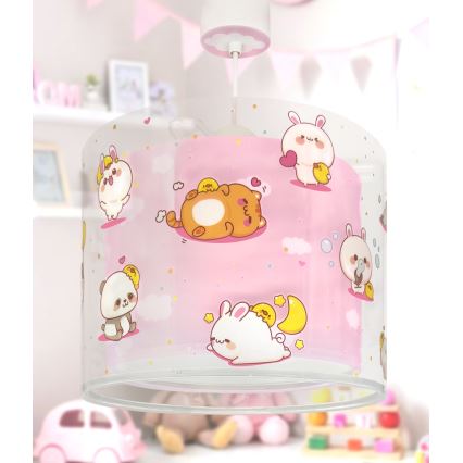 Dalber 41762S - Kinderlamp KAWAII FRIENDS 1xE27/15W/230V roze