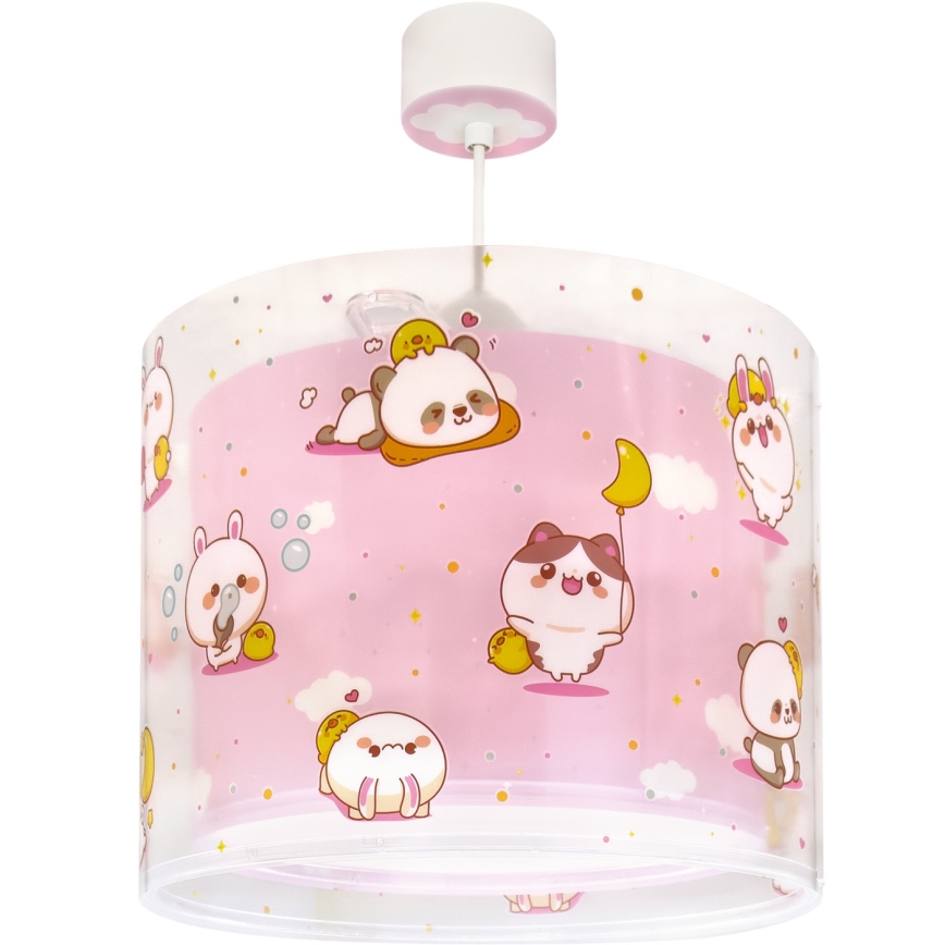 Dalber 41762S - Kinderlamp KAWAII FRIENDS 1xE27/15W/230V roze