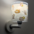 Dalber 41769E - Wandlamp voor kinderen KAWAII FRIENDS 1xE27/15W/230V grijs