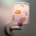 Dalber 41769S - Lampe murale pour enfants KAWAII FRIENDS 1xE27/15W/230V rose