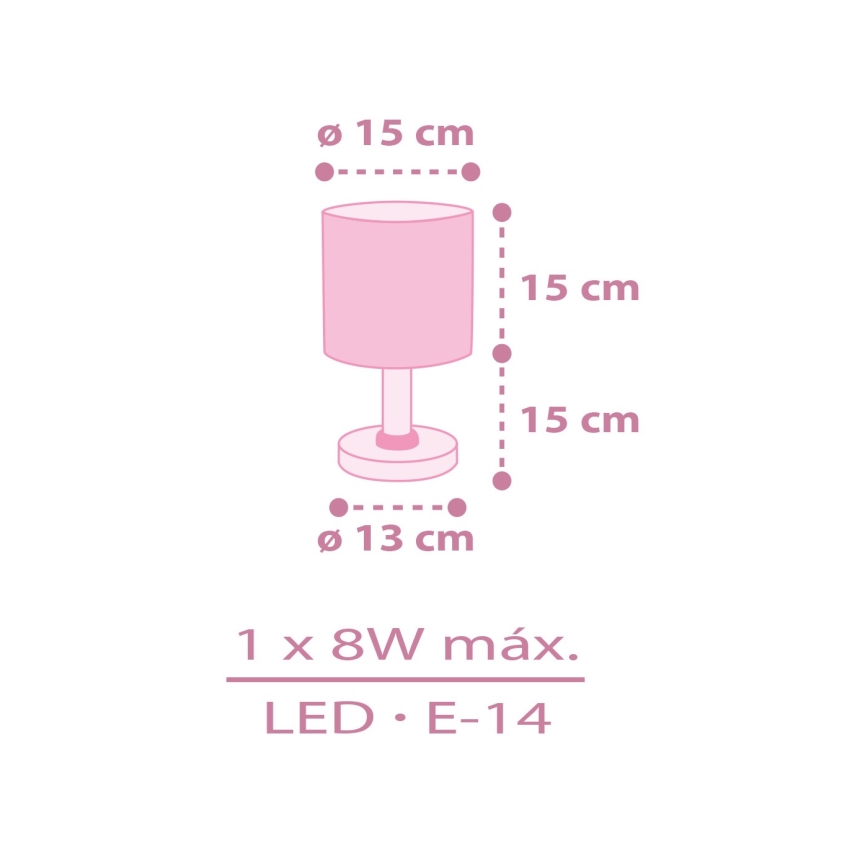 Dalber 42491N - LED kinderlampje FAIRY DREAMS 1xG4/4W/230V roze