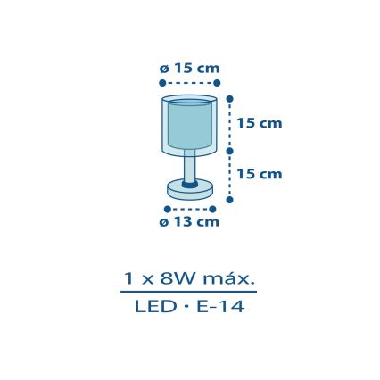 Dalber 60611N - Lampe LED pour enfant POLICE 1xG4/4W/230V, multicolore