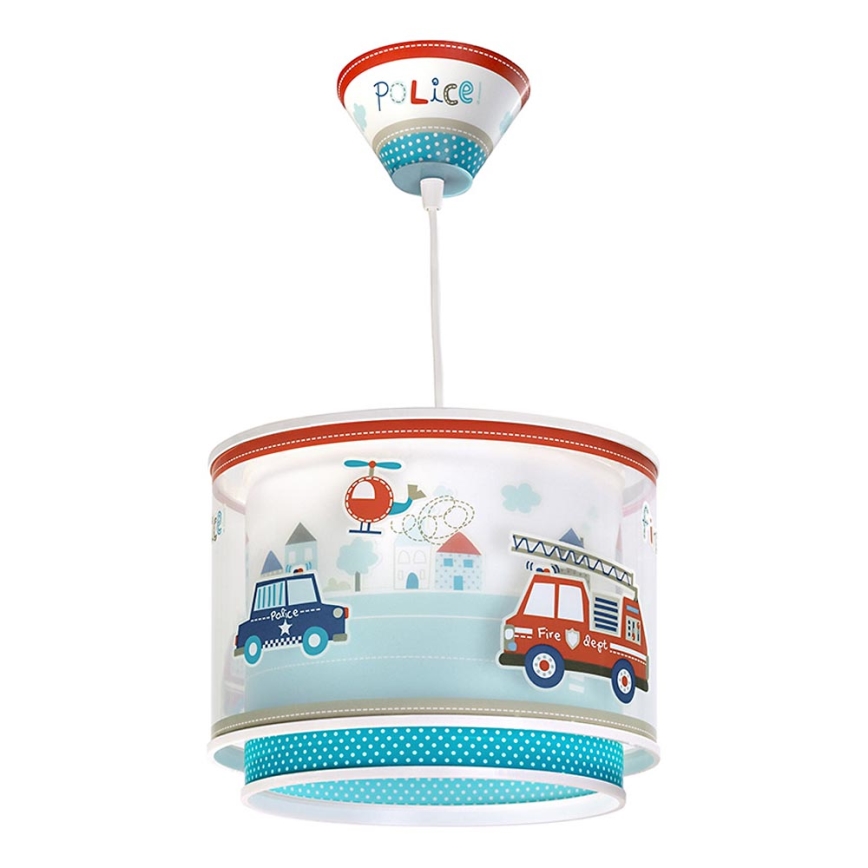 Dalber 60612 - Hanglamp kinderkamer POLICE 1xE27/60W/230V