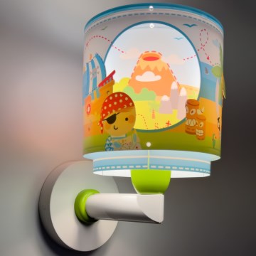Dalber 60659 - Kinderwandlamp PIRATE ISLAND 1xE27/15W/230V