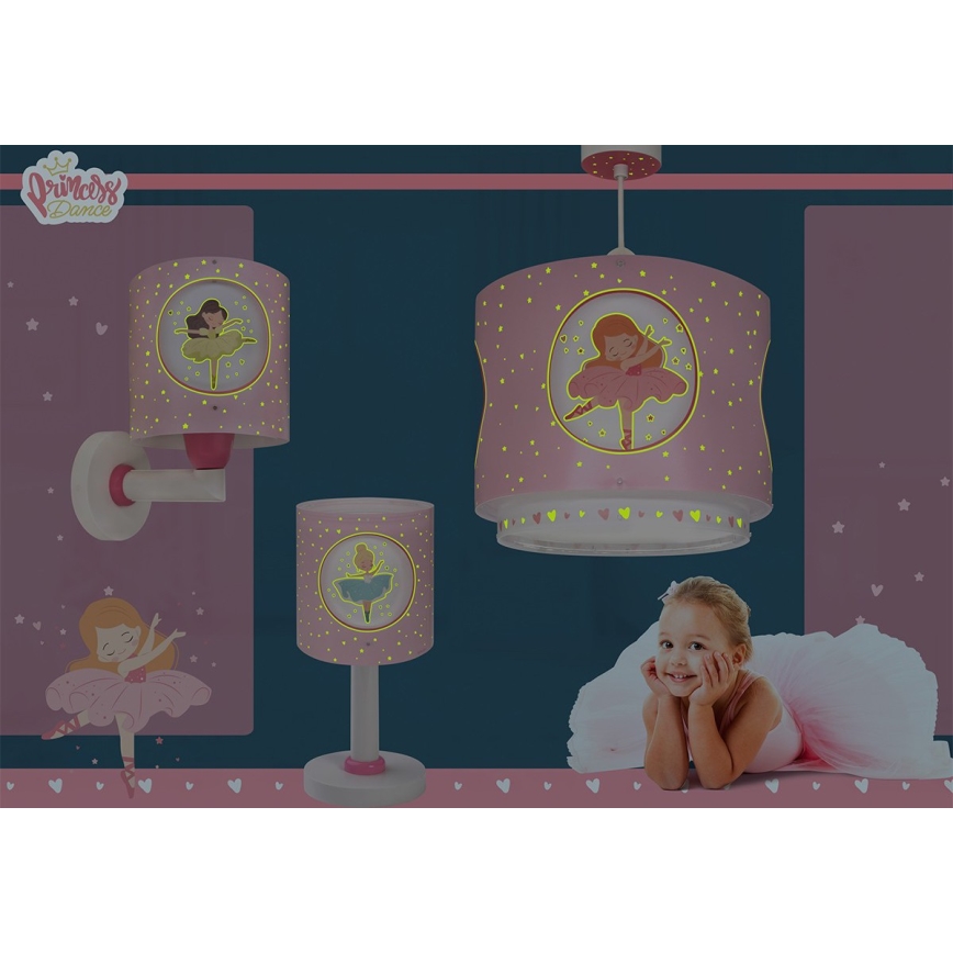 Dalber 60911 - Lampe enfant LED PRINCESS DANCE 1xG4/4W/230V rose