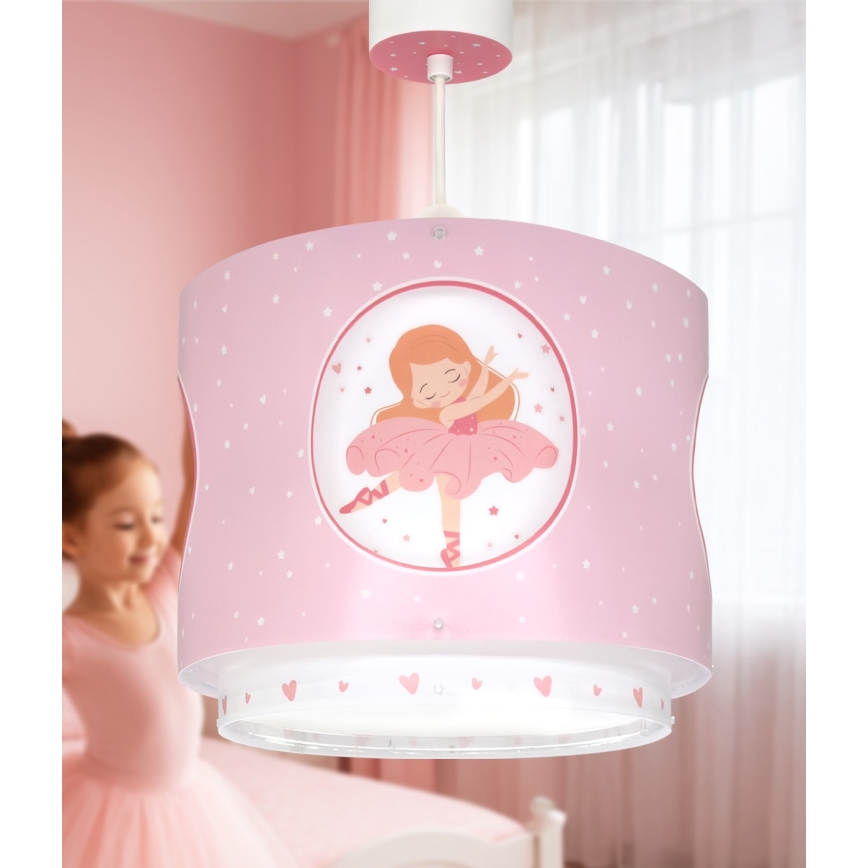 Dalber 60912 - Kinderhanglamp PRINCESS DANCE 1xE27/15W/230V roze
