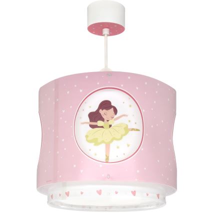 Dalber 60912 - Kinderhanglamp PRINCESS DANCE 1xE27/15W/230V roze