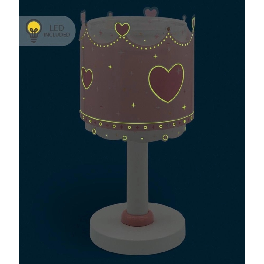 Dalber 61101N - Lampe LED pour enfant LITTLE QUEEN 1xG4/4W/230V rose