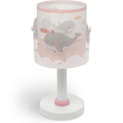 Dalber 61171S - Lampe enfant WHALE DREAMS 1xE14/8W/230V rose