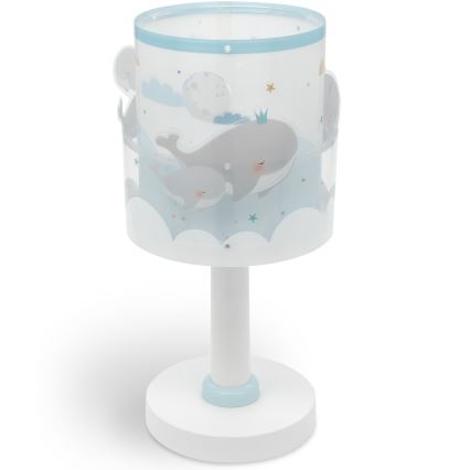 Dalber 61171T - Kleine kinderlamp WHALE DREAMS 1xE14/8W/230V blauw