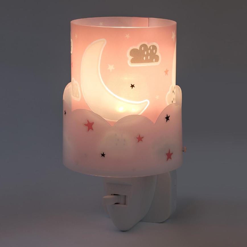 Dalber 61235S - LED Stopcontact lamp MOON 1xE14/0,3W/230V