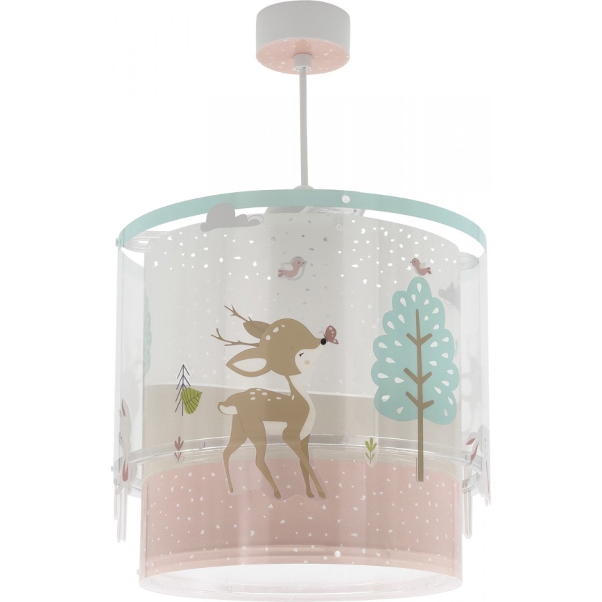 Dalber 61272 - Hanglamp voor Kinderen LOVING DEER 1xE27/60W/230V