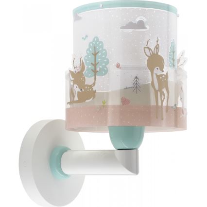 Dalber 61279 - Wand Lamp voor Kinderen LOVING DEER 1xE27/60W/230V