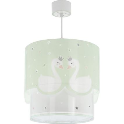 Dalber 61712H - Hanglamp voor Kinderen SWEET LOVE 1xE27/60W/230V groen