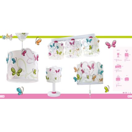 Dalber 62141 - Kinderkamer lamp BUTTERFLY 1xE14/40W/230V