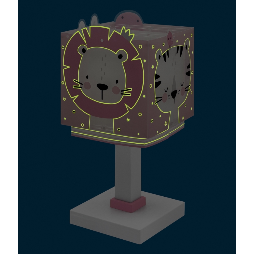 Dalber 63111NS - Lampe de chevet LED pour enfant BABY JUNGLE 1xG4/4W/230V rose