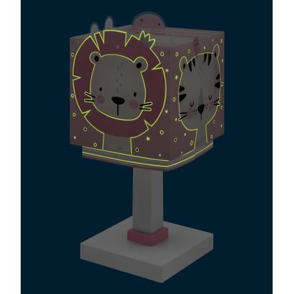 Dalber 63111S - Lamp voor Kinderen JUNGLE 1xE14/8W/230V roze