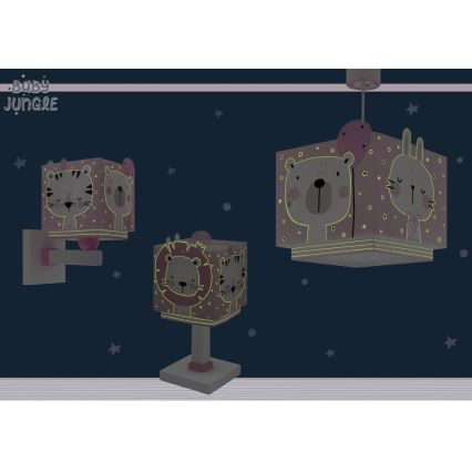 Dalber 63111S - Lamp voor Kinderen JUNGLE 1xE14/8W/230V roze