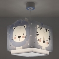 Dalber 63112T - Hanglamp voor Kinderen JUNGLE 1xE27/60W/230V blauw